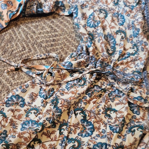 Floral Print Women's Robe - Picture 3 of 6